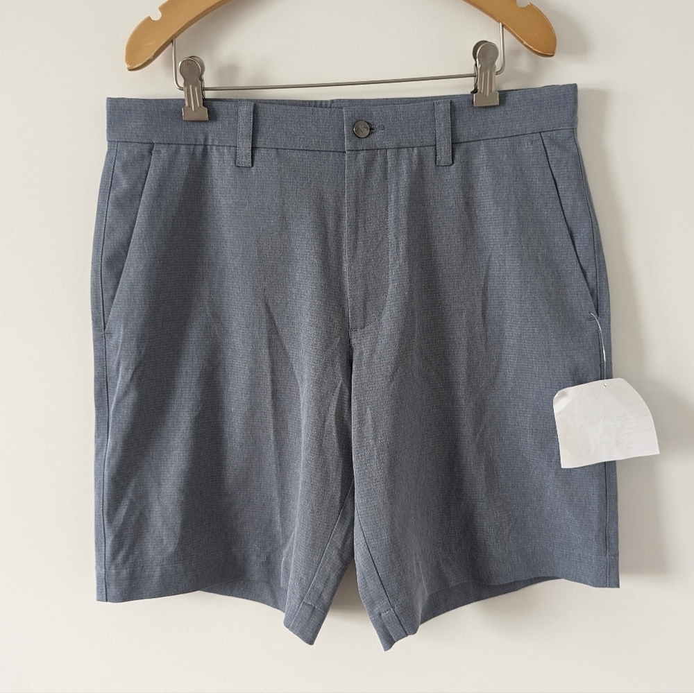 NEW Callaway Men's Heathered Golf Shorts, Size 32, Grayish Blue